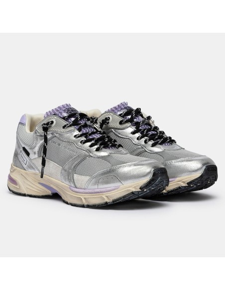 Baskets femme Crime London Fugitive argent – sneaker chunky tendance
