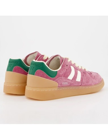 Baskets femme Coolway Goal Rose – suede & semelle gomme