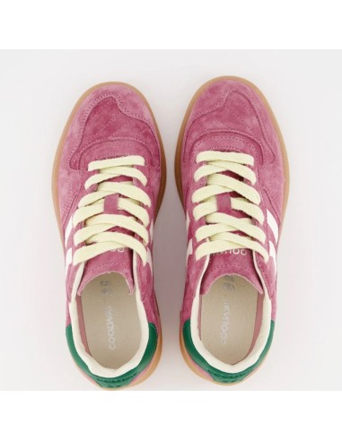 Baskets femme Coolway Goal Rose – suede & semelle gomme