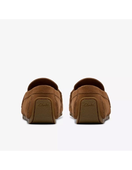 Mocassins homme Clarks Corsley camel – suede confortable