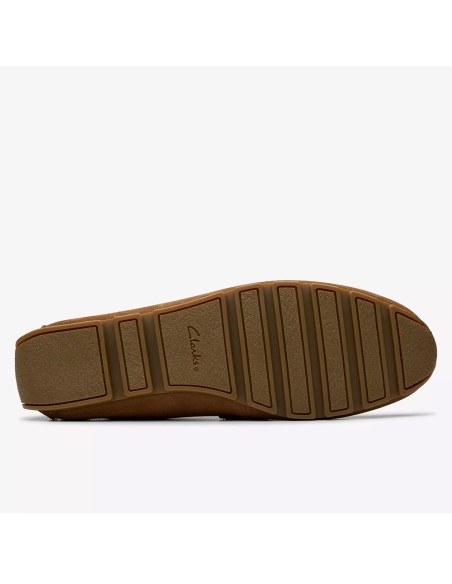 Mocassins homme Clarks Corsley camel – suede confortable