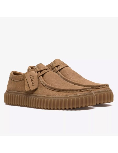 Mocassins homme Clarks Torhill camel – suede & semelle épaisse