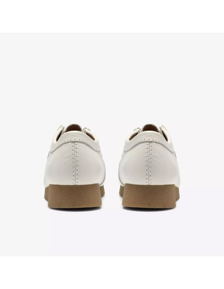 Mocassins homme Clarks Wallabee Evo blancs – cuir & confort