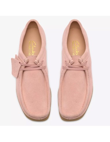Mocassins femme Clarks Wallabee Evo Sh roses – suede confort