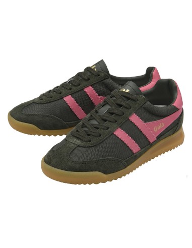 Gola Tornado Kaki & Pink – Baskets femme rétro chic