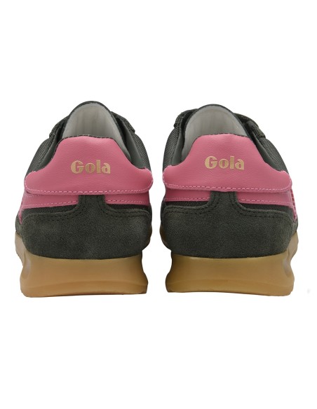 Gola Tornado Kaki & Pink – Baskets femme rétro chic