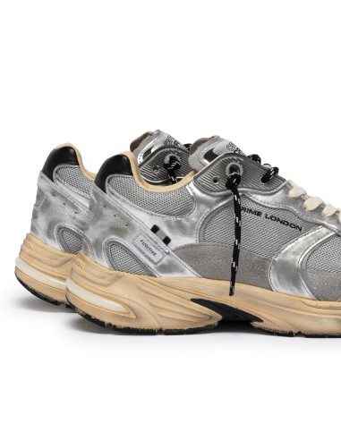 Baskets de Ville Homme Crime London Fugitive Silver - Sneakers Premium