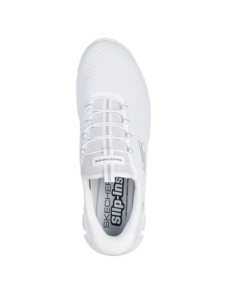 Skechers Glide-Step Noxus White Homme – Baskets Ville Confort Légères