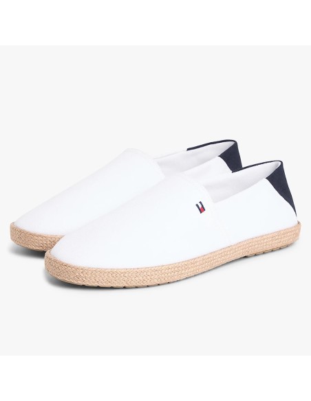 Tommy Hilfiger Core Hilfiger Espadr White Navy – Espadrilles Homme