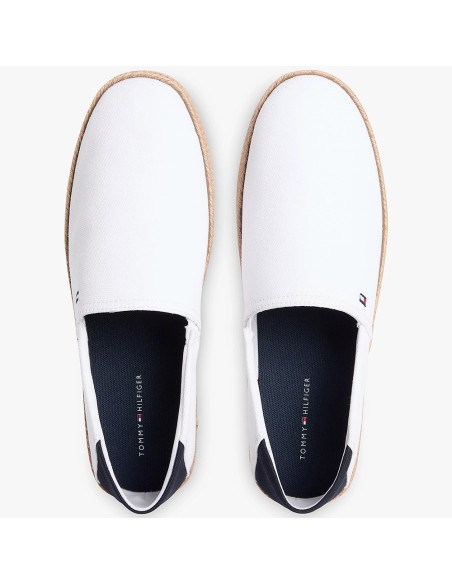 Tommy Hilfiger Core Hilfiger Espadr White Navy – Espadrilles Homme
