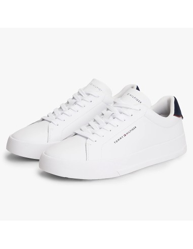Tommy Hilfiger Baskets de Ville Homme th court lth detail Blanc Cuir
