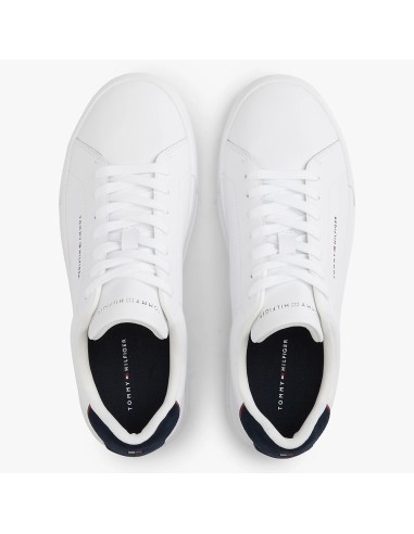 Tommy Hilfiger Baskets de Ville Homme th court lth detail Blanc Cuir