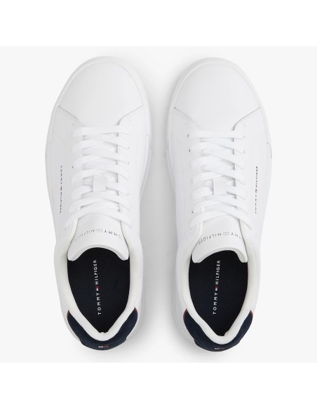 Tommy Hilfiger Baskets de Ville Homme th court lth detail Blanc Cuir