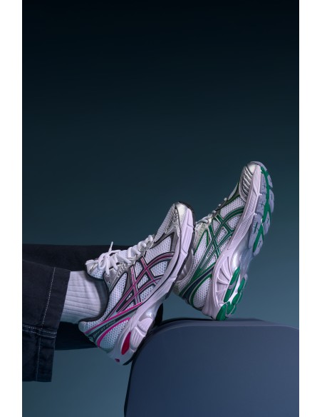 ASICS GT-2160 White Green – Sneakers rétro running avec amorti GEL