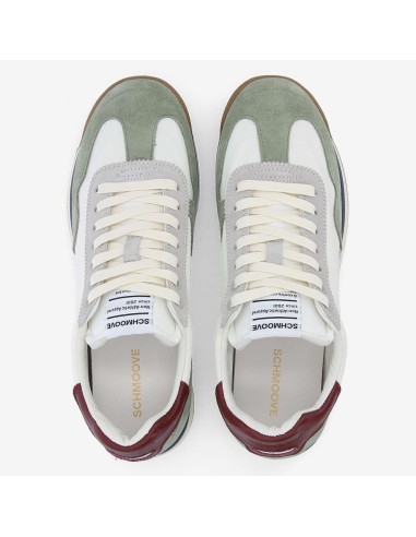 Schmoove Camden Sneaker homme white sauge bordo UMCS-NY04-GG