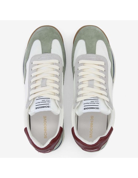 Schmoove Camden Sneaker homme white sauge bordo UMCS-NY04-GG