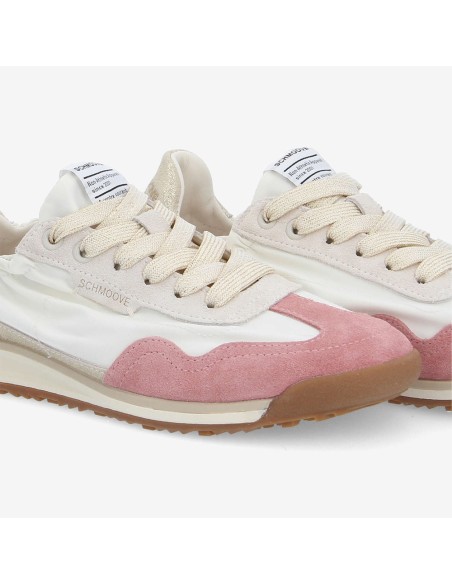 Schmoove Camden Sneaker femme white salmon light gold UOCS-DD04-H2