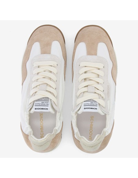 Schmoove Camden Sneaker femme white nude light gold UOCS-DD04-DQ