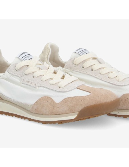 Schmoove Camden Sneaker femme white nude light gold UOCS-DD04-DQ