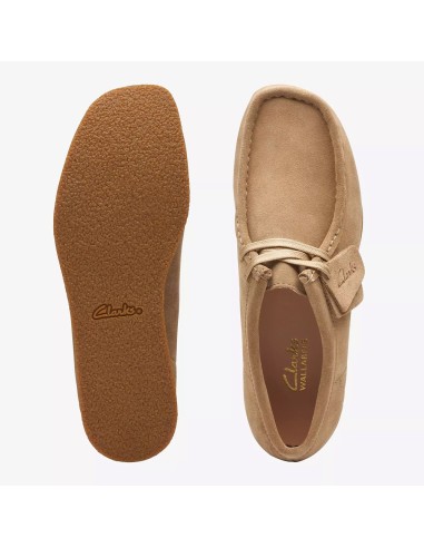 Derbies femme - CLARKS - Wallabee Evosh - dark sand suede - 26174747