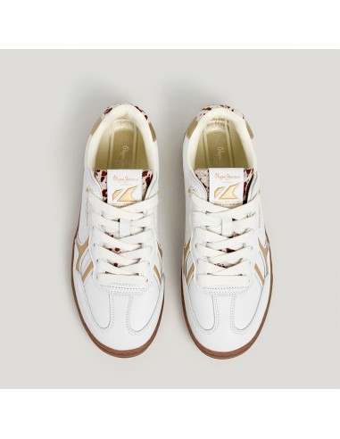 Pepe Jeans Baskets de Ville Femme Ball Chic Off White