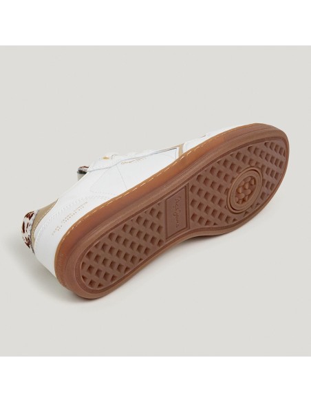 Pepe Jeans Baskets de Ville Femme Ball Chic Off White
