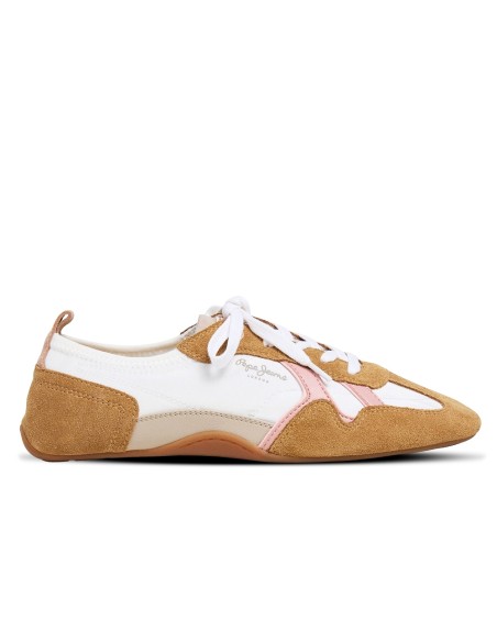Baskets femme Pepe Jeans Noa Sporty beige camel PLS600058-808