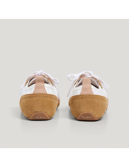Baskets femme Pepe Jeans Noa Sporty beige camel PLS600058-808