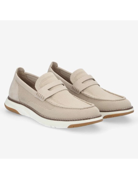 Mocassins homme Schmoove beige – textile respirant & confort