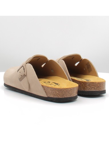 Sabots Femme Plakton Blogg Cuir Piedra – Mules Confort Semelle Liège