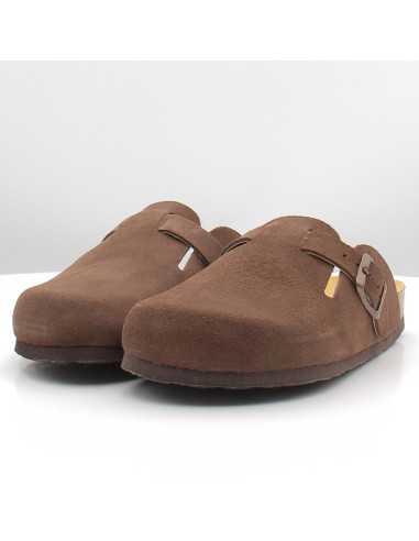 Sabots Femme Plakton Blogg Marron – Mules Cuir Confort Semelle Liège