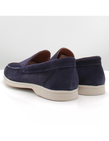 DJ Santa 4110 Daim Navy | Mocassins Homme