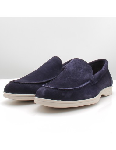 DJ Santa 4110 Daim Navy | Mocassins Homme