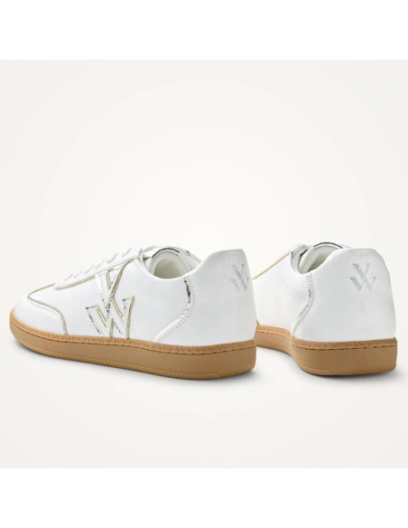 Baskets femme Vanessa Wu Aura Initials blanc BK2836BA