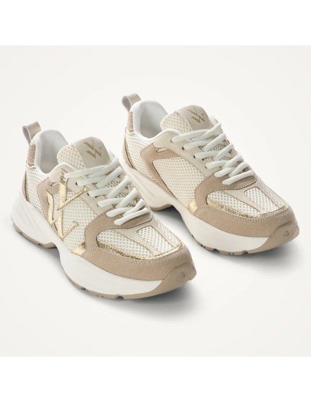 Baskets femme Vanessa Wu Jillian beige BK2811BG