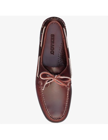 Sebago Dockside Portland Waxed Brown – Chaussures Bateau Homme Cuir