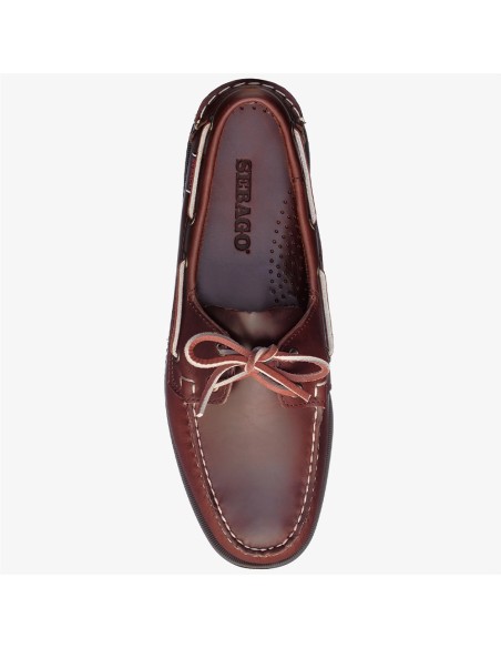 Sebago Dockside Portland Waxed Brown – Chaussures Bateau Homme Cuir