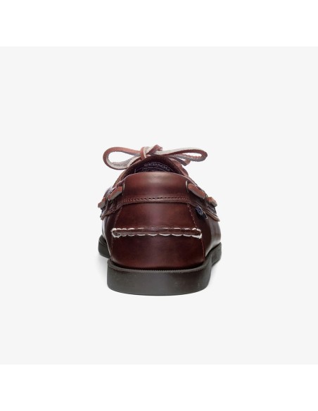 Sebago Dockside Portland Waxed Brown – Chaussures Bateau Homme Cuir