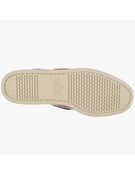 Sebago Dockside Portland Waxed Dark Red – Chaussures Bateau Homme Cuir Rouge