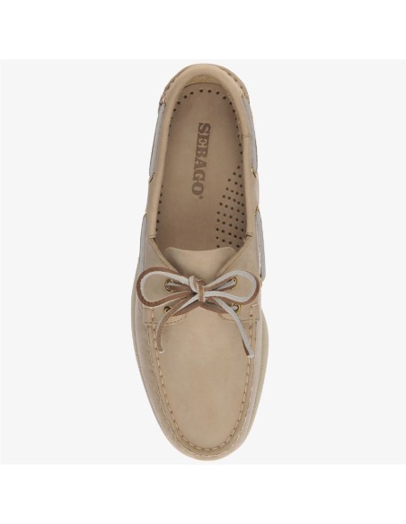 Chaussures Bateau Sebago 7000GA0-906R - Élégance Décontractée en Cuir Beige