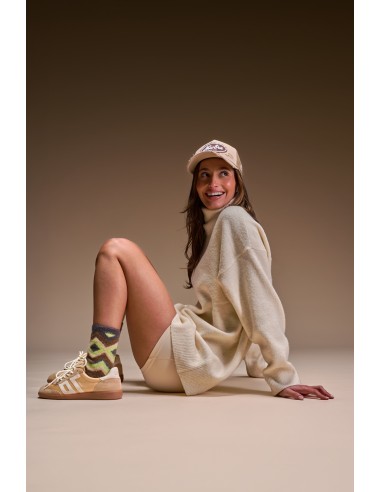 Baskets Femme Ghost Beige Satin Back 70 | Sneakers rétro chic