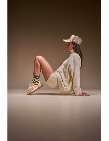 Baskets Femme Ghost Beige Satin Back 70 | Sneakers rétro chic