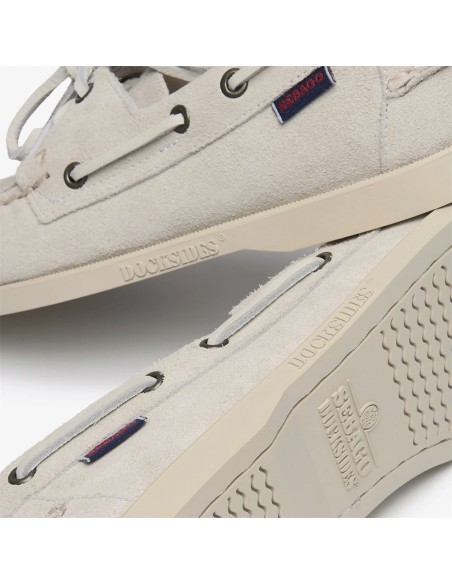 Chaussures bateau homme Sebago Docksides Portland suede beige 7111PTW-A1M