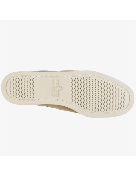 Sebago Portland Flesh Out Femme Beige Paint – Chaussures Bateau Nubuck Beige
