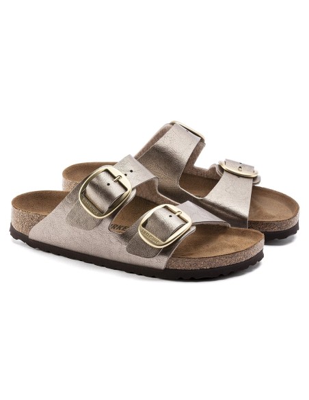 Mules femme Birkenstock Arizona Big Buckle Birko-Flor champagne 1020882
