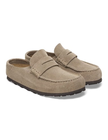 Mocassins Naples Suede Taupe 1029675 – Mocassins mules en daim pour femme