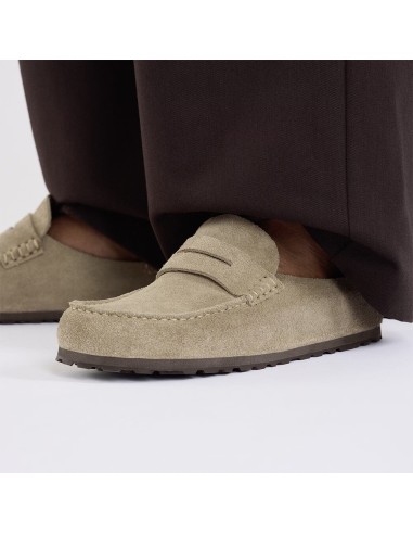 Mocassins Naples Suede Taupe 1029675 – Mocassins mules en daim pour femme