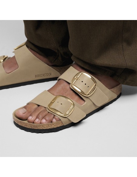 Birkenstock Arizona Big Buckle Femme Oiled Leather Tabacco - Mules 1030395