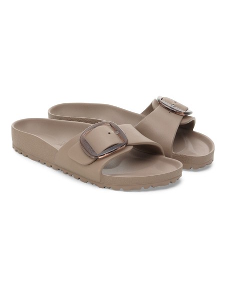 Mules Femme Madrid Big Buckle EVA Taupe Légères & Été