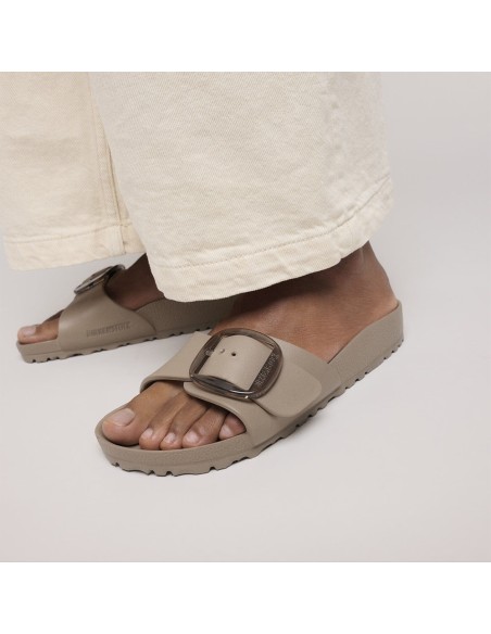 Mules Femme Madrid Big Buckle EVA Taupe Légères & Été